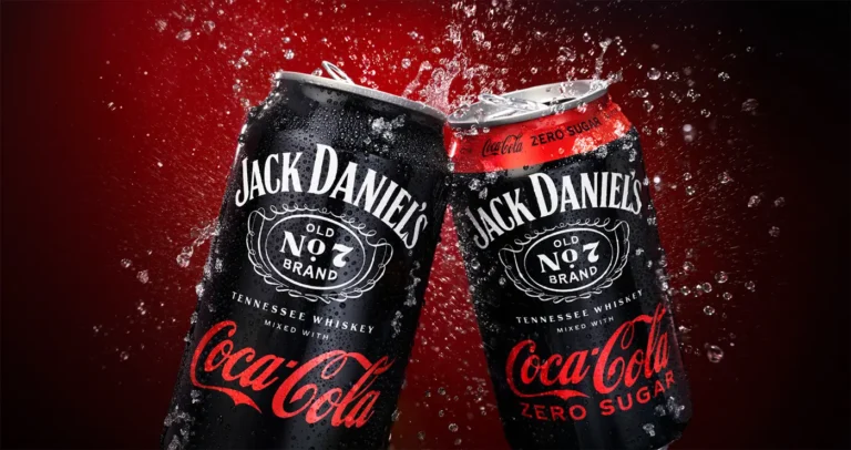 Two cans of Jack Daniels & Coca Cola one is sugar free